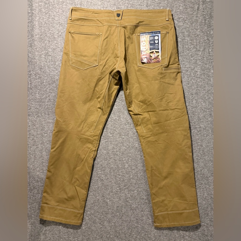 Propper Lithos pants men 42x32 tan brown reinforced work stretch durable relaxed